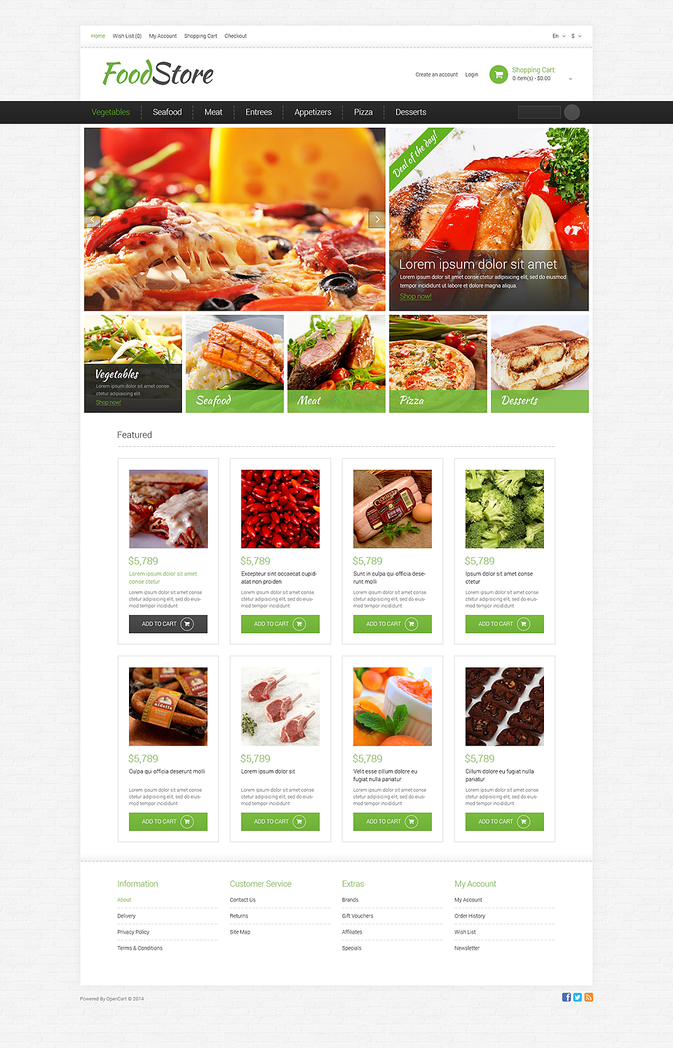 Grocery Store Responsive OpenCart Template New Screenshots BIG