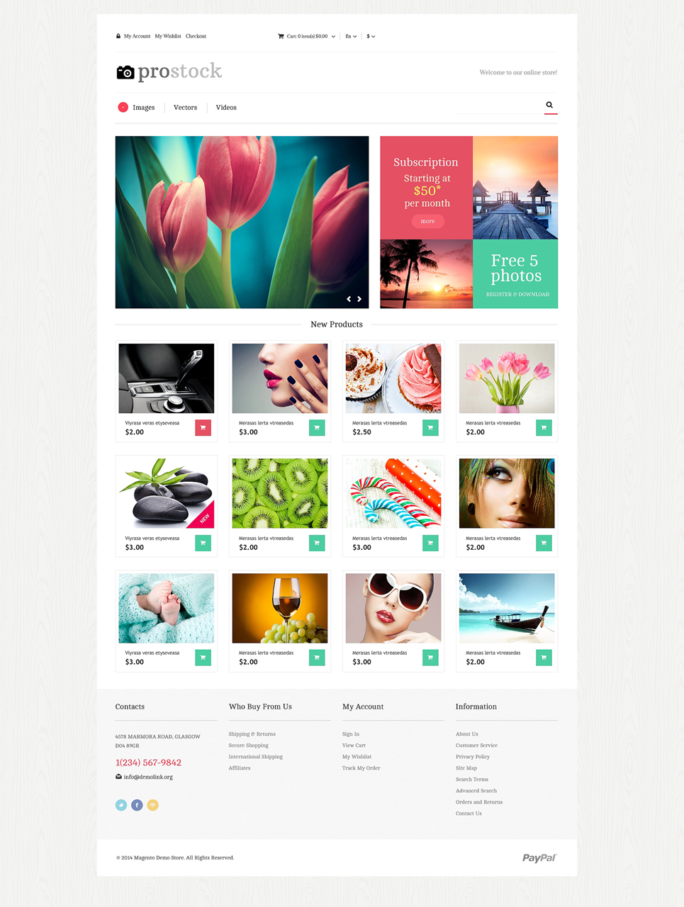 Online Portfolio Magento Theme New Screenshots BIG