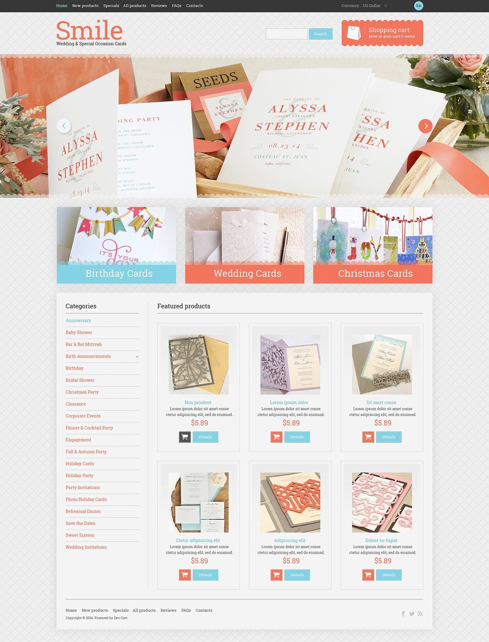 Wedding Shop PSD Template New Screenshots BIG