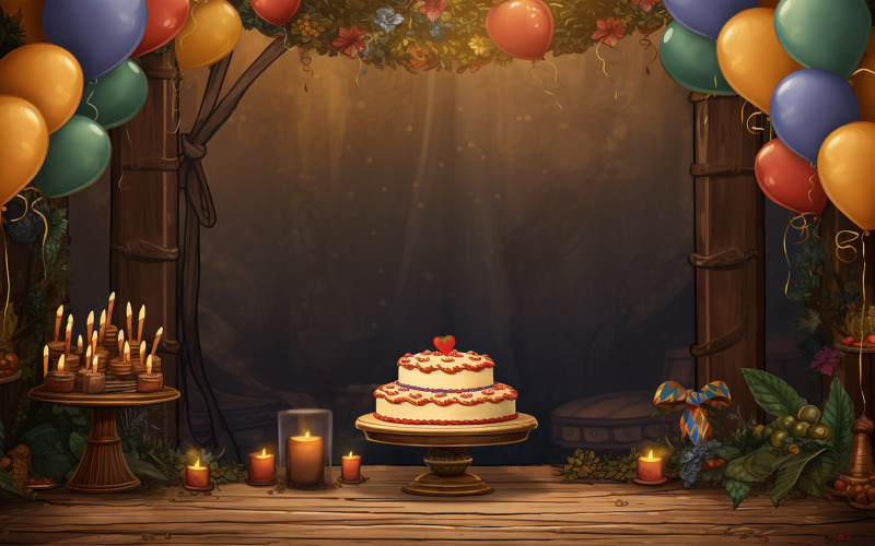 Birthday cake, birthday stage, happy birthday place Background