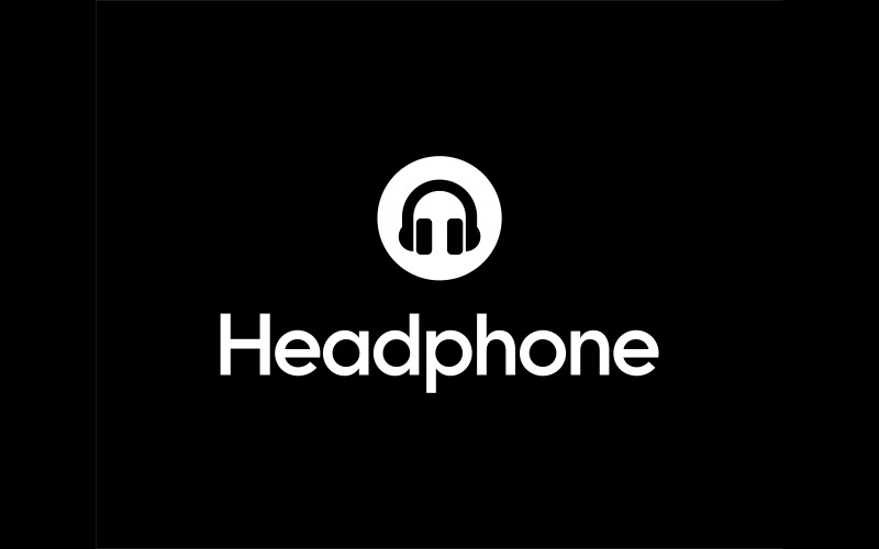 Headphone Sound Audio Logo Logo Template