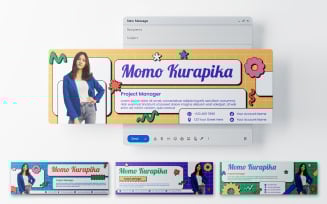 Retro Email Header Template 687