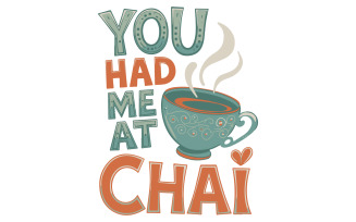 An illustration of a chai shop logo