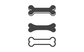 Bone vector icon pet dog forensics icon Vector illustration v.2