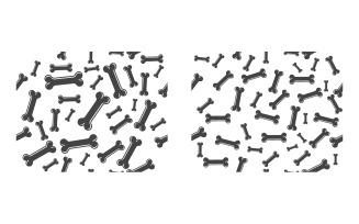 Bone vector icon pet dog forensics icon Vector illustration v.9