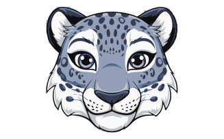 Leopard head vector art illustration