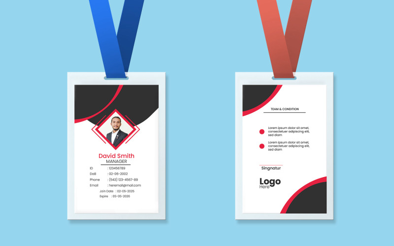 Expert Green ID Card Design Template Corporate Identity