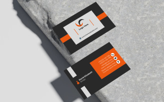 Two sided contemporary business card