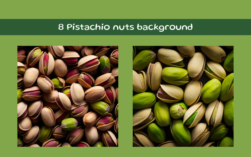 Pistachio nuts background AI image Illustration