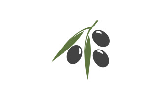 Olive Fruit icon vector illustration design template v.15