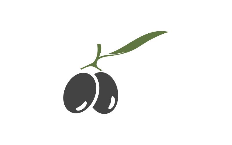 Olive Fruit icon vector illustration design template v.18 Logo Template