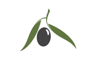 Olive Fruit icon vector illustration design template v.9