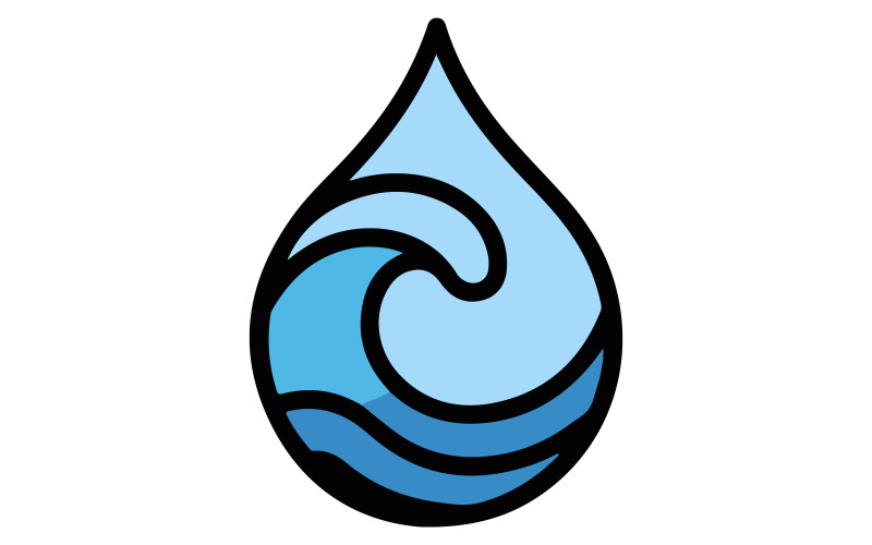 There is a image of a drop of water illustration Illustration