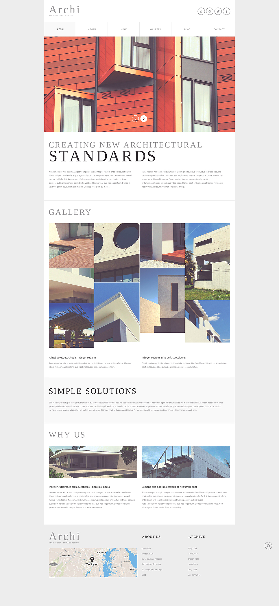 Architectural Company Joomla Template New Screenshots BIG