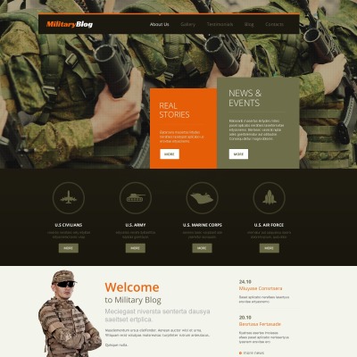 Army Templates | TemplateMonster