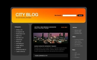 City Portal PSD Template