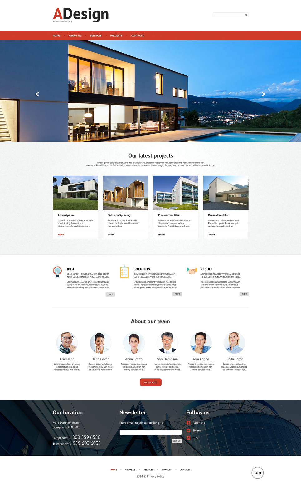 Construction Company Responsive Website Template New Screenshots BIG