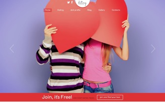 Dating Responsive Joomla Template