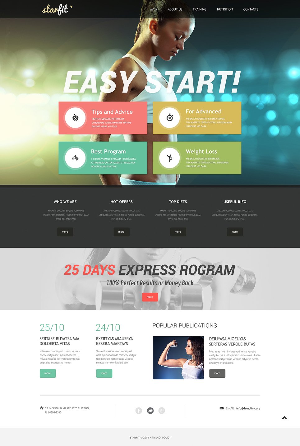 Fitness Responsive Website Template New Screenshots BIG