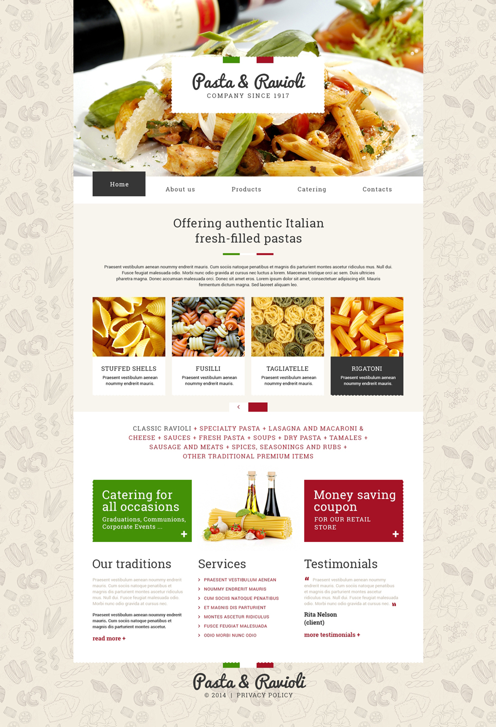 Food Store Responsive Website Template New Screenshots BIG