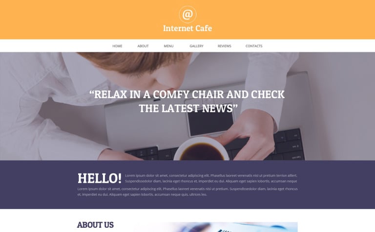 Internet Cafe Responsive Website Template Big Screenshot Internet Cafe Responsive Website Template New Screenshots BIG
