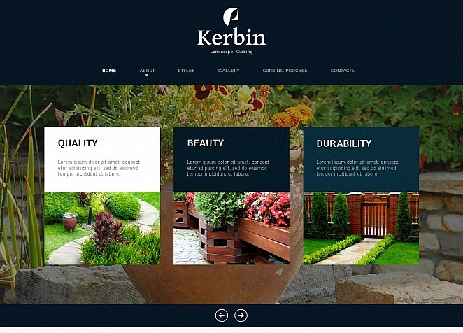 Landscape Design Premium Moto CMS HTML Theme Big Screenshot Landscape Design Moto CMS HTML Template New Screenshots BIG