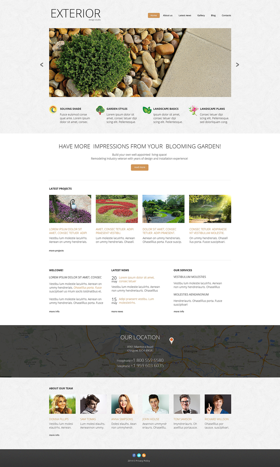 Landscape Design Responsive Website Template New Screenshots BIG