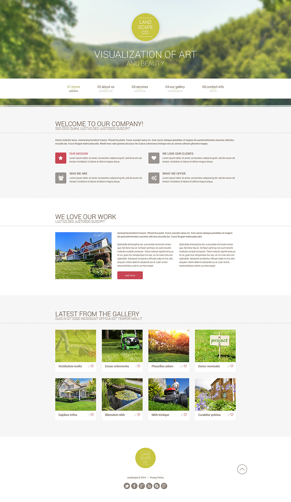 Landscape Design Responsive Website Template New Screenshots BIG