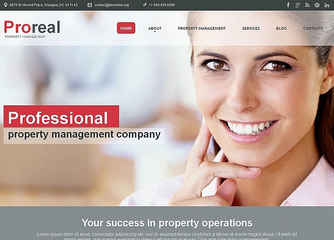 Real Estate Agency Premium Moto CMS HTML Template Big Screenshot Real Estate Agency Moto CMS HTML Template New Screenshots BIG