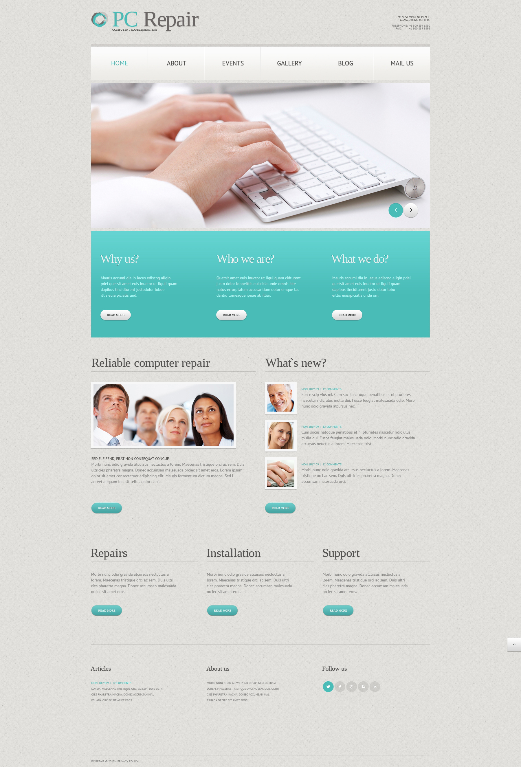 Responsivt WordPress-tema #49644