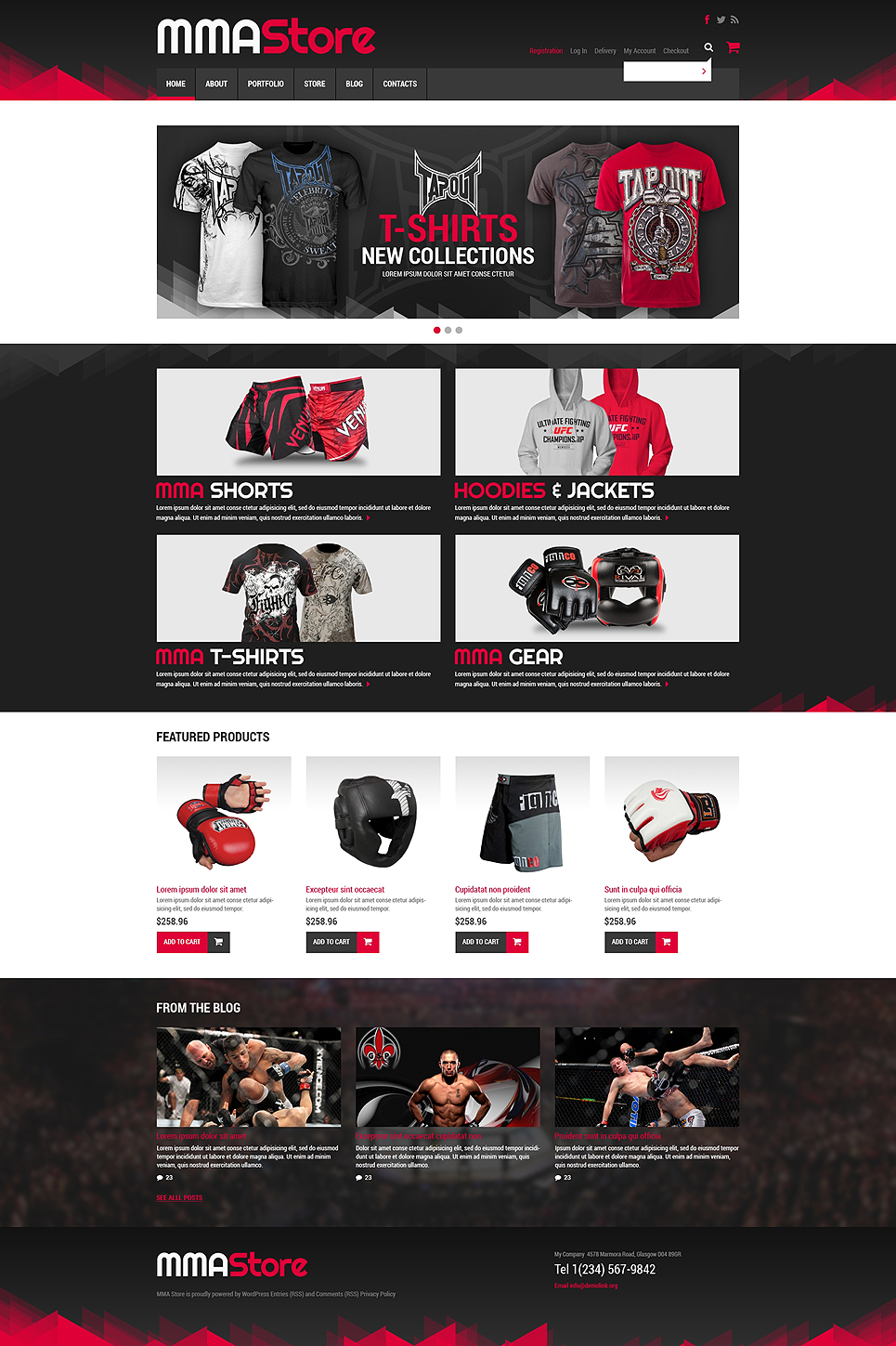 Sport Store WooCommerce Theme New Screenshots BIG