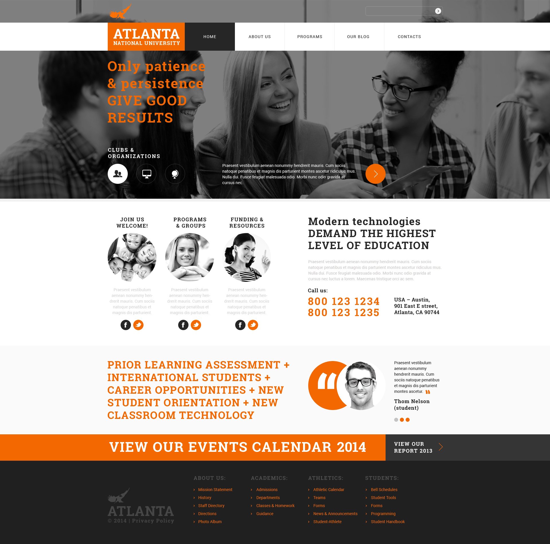 Thème Joomla adaptatif pour site d'université #49663
