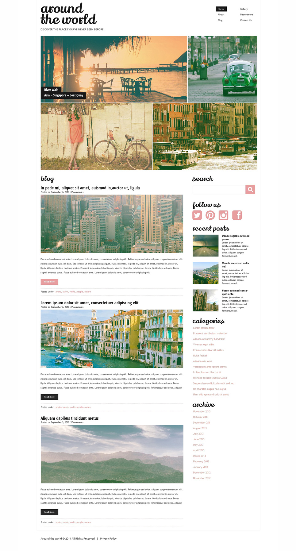 Travel Responsive WordPress Theme New Screenshots BIG