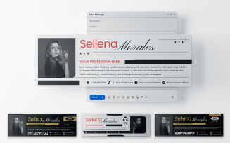 Brutalism Email Signature Template 369