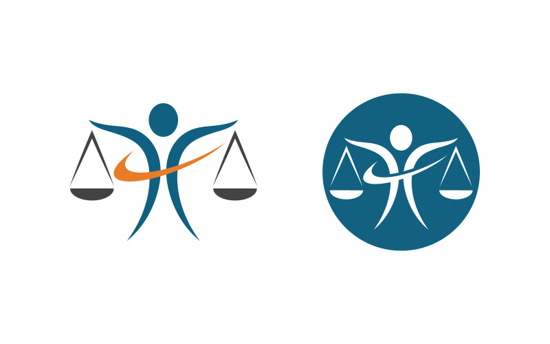 Business Justice law Template vector illustration design v.2 Logo Template