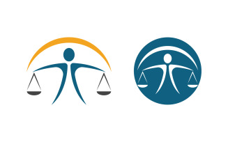 Business Justice law Template vector illustration design v.3