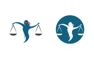 Business Justice law Template vector illustration design v.4