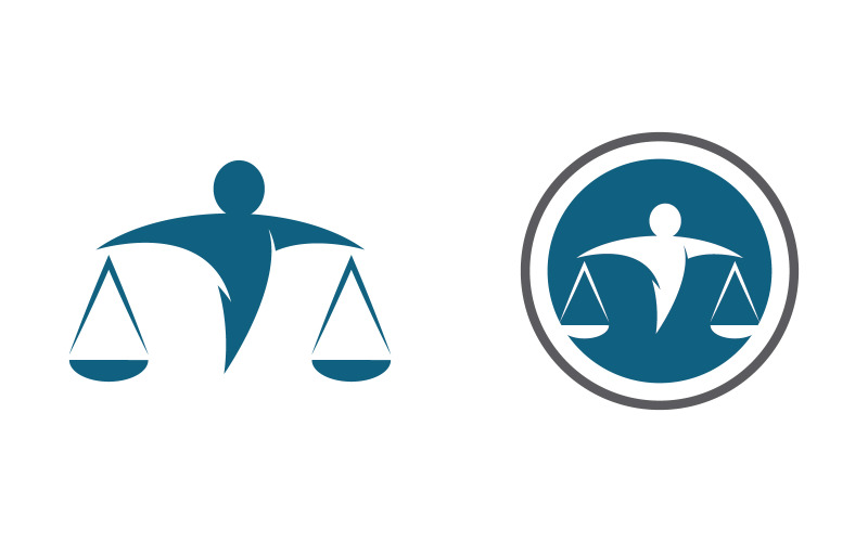 Business Justice law Template vector illustration design v.5 Logo Template