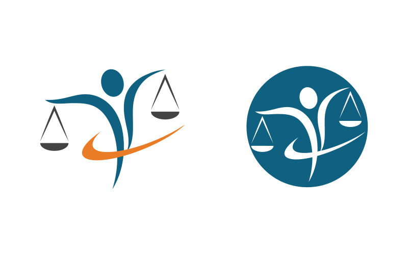 Business Justice law Template vector illustration design v.8 Logo Template
