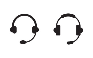 Call center Microphone icon Vector illustration v.1