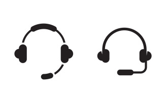 Call center Microphone icon Vector illustration v.2