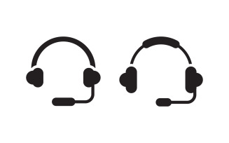 Call center Microphone icon Vector illustration v.3