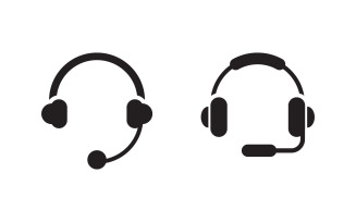 Call center Microphone icon Vector illustration v.4