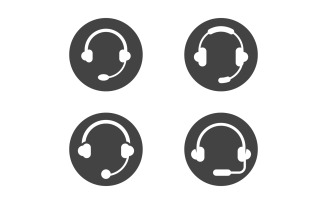 Call center Microphone icon Vector illustration v.5