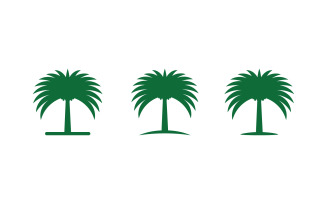 Date fruit tree icon vector illustration logo template v.10