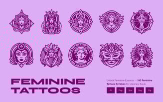 Modern Feminine Tattoos Symbols