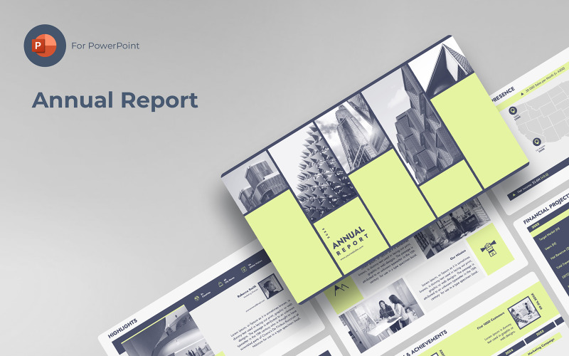 Annual Report PPT PowerPoint PowerPoint Template