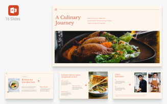 Cream Minimalist Restaurant Presentation Template