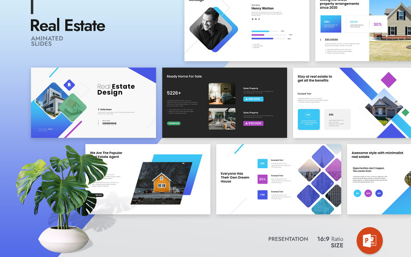 Real Estate Pro PowerPoint Presentation Template PowerPoint Template