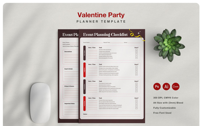Valentine Party Planner Template